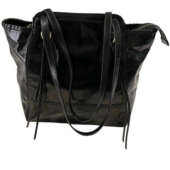 HOBO Handbags - HOBO "Praise" leather tote bag in black.